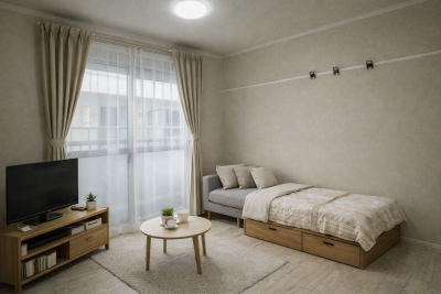 部屋をスーテジングした例です♪お洒落になります