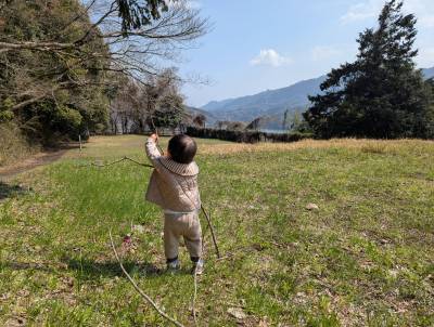 近くの広場です