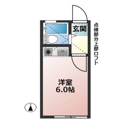 ロフト付きなので、思った以上に広く使えます。