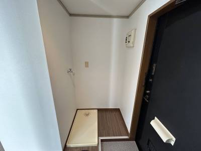 ♪洗濯機置場も室内♪