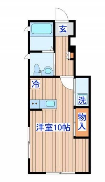 １DK　全面フローリング！