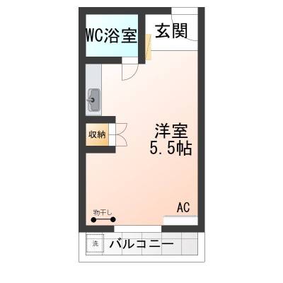 ネット無料、室内物干
