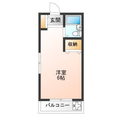 神奈川県川崎市麻生区 三浩ハイム201の間取り図