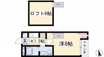 愛知県名古屋市守山区 ルーグラン101の間取り図