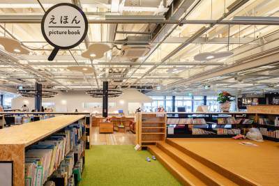 図書館や支援センターまで車で４分