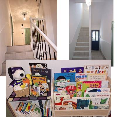おしゃれな共用部に、心和む絵本コーナー＜ゆめいろ文庫＞