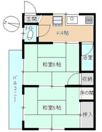 広島県広島市中区 門永ビル201の間取り図