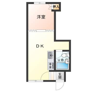 北海道旭川市 ロワイヤルＤ棟F号室の間取り図
