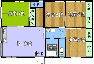 平屋なので年配の方にもおすすめ。