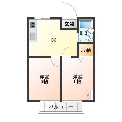 静岡県磐田市 彩輝8C201の間取り図
