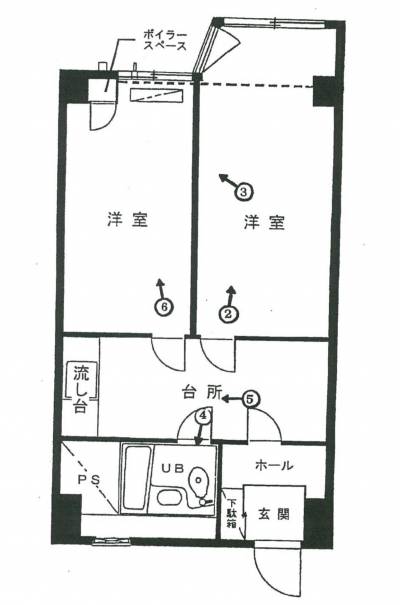 北海道札幌市中央区 マジソンハイツ1110の間取り図