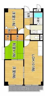 日当たり・通風　良好
東南角部屋