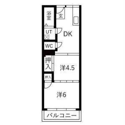 兵庫県神戸市東灘区 エルパラッツォ本山南403の間取り図