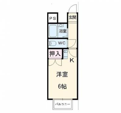 別部屋の間取りです。実際は廊下に窓、リビングも２面採光です。