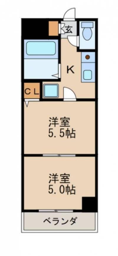 タウンエステート新栄902（愛知県名古屋市中区）の間取り図