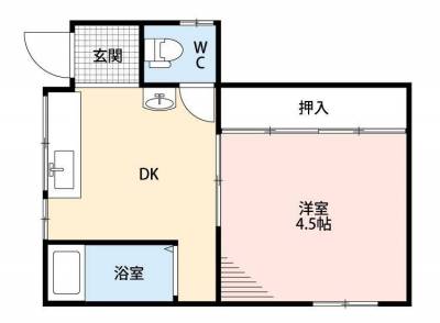 大きな押入があります。