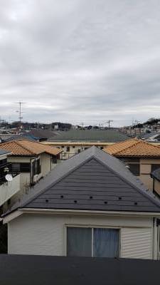 閑静な住宅街、前面に建物ありません