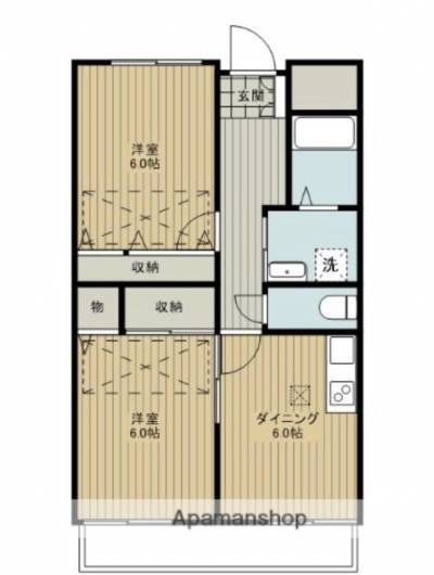 福島県郡山市 ルネス安積１０３の間取り図