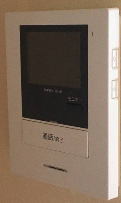 使い勝手の良いアイホン製モニタ付きドアホン