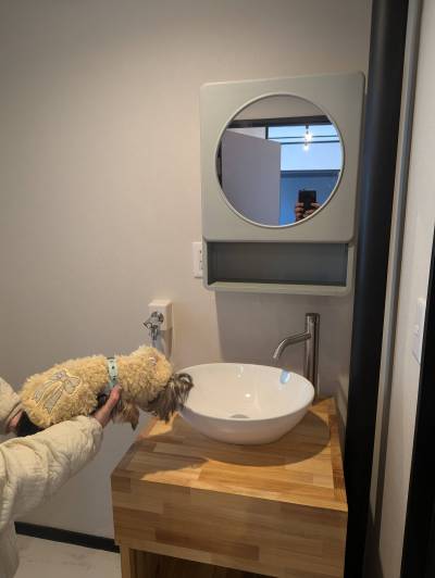 こんな洗面台は見たことないです♪