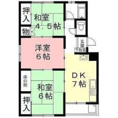 3DKのお部屋で広々使えます♪