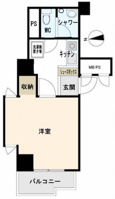 西向きのお部屋となりますが、眺望は非常に良いです。