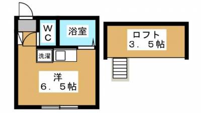 広々としたロフトでお部屋をすっきり活用できます