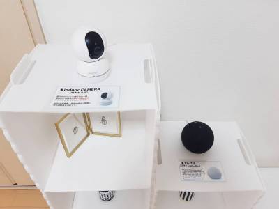宅内カメラ&amp;音声操作用EchoDot。音声で家電操作可能！