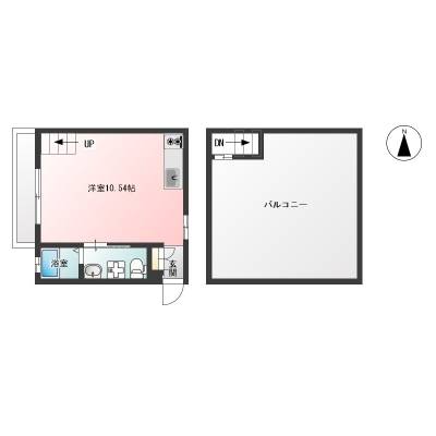 東京都世田谷区 空音の森〜クオンノモリ〜空202の間取り図