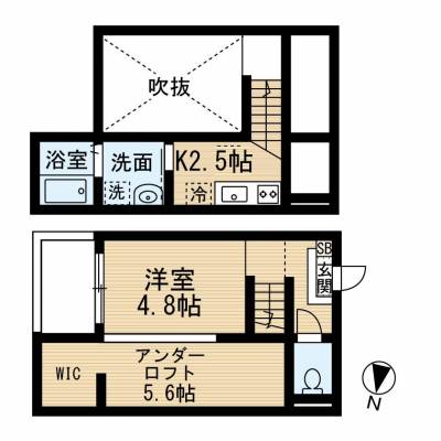 アンダーロフト含めると30.79㎡で広く感じます