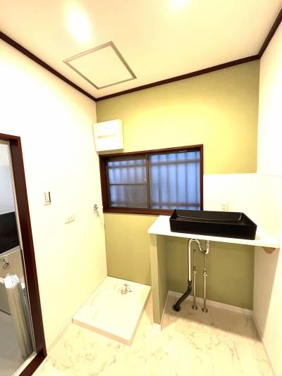 とってもオシャレな洗面所ですね！