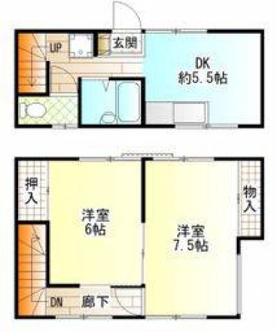 １F２Fのテラスタイプとなります。