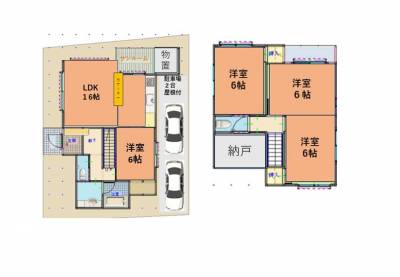 全室洋室の床となります。