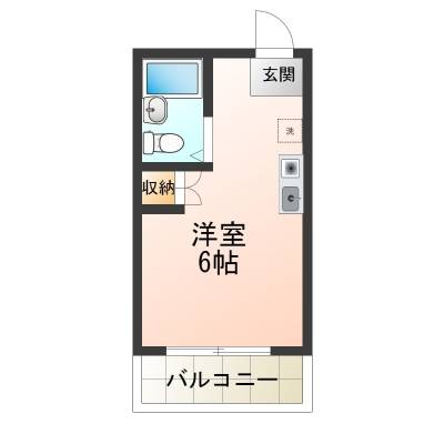 東京都東久留米市 サザンクロス201の間取り図