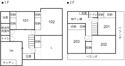 2F 201号室のお部屋を募集中です！