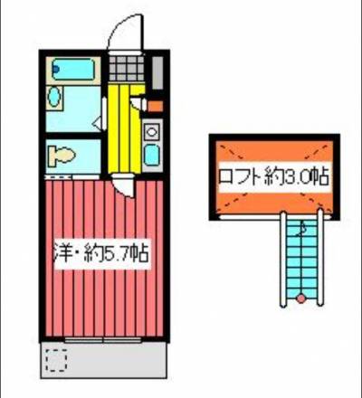 風呂・トイレ別です。