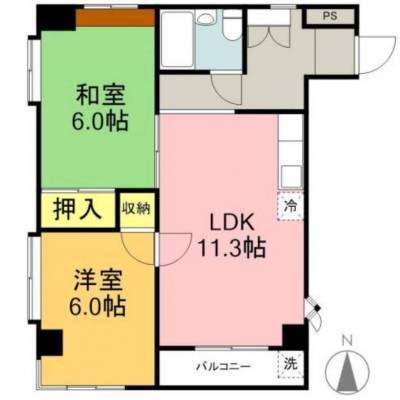 静岡県沼津市 エルドラド香貫301の間取り図