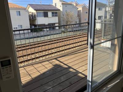 ベランダ　陽当たり良好です。