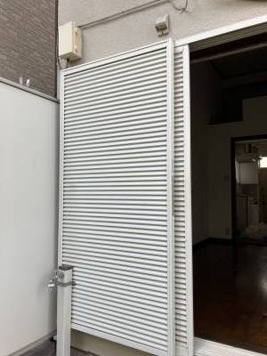 屋外洗濯機設置