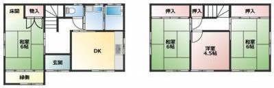 ４人家族でもゆったり。収納多数。雨天も広縁に洗濯物干せます