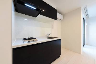 ガスコンロ２口あります。