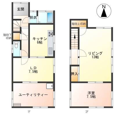 窓と収納が多く、各所に工夫が凝らされています。