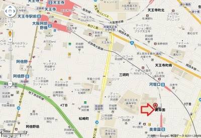 自転車なら天王寺駅まで約10分！