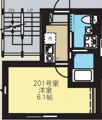 バストイレ別！嬉しい独立洗面台つき！部屋も6畳以上あります。
