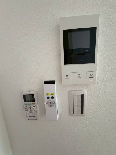 モニター付きインターホンつきで、セキュリティもばっちり♪