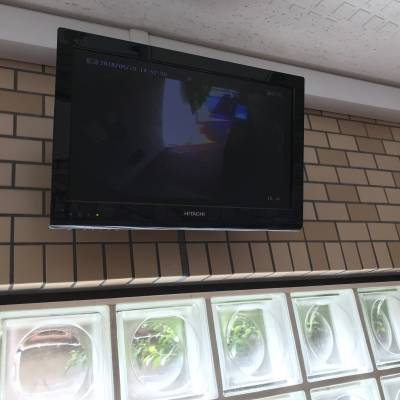 防犯カメラ設置されています。