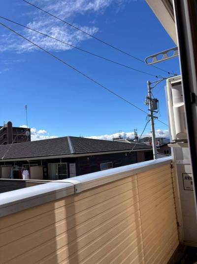 外の景色は開放感！