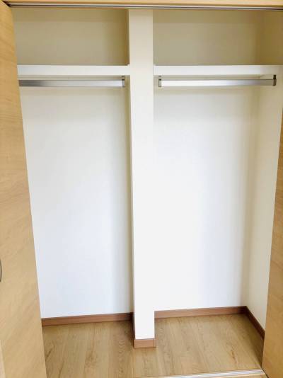 クローゼットで収納も問題なし！