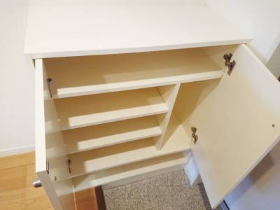 ロングブーツも収まるシューズクローゼット