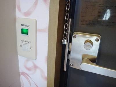 鍵と連動で照明が点きます！
